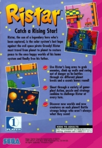 Ristar Box Art