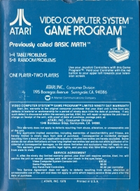 Fun with Numbers (blue box) Box Art