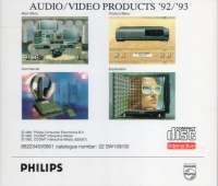 Philips Audio/Video products '92/'93 on CD-Interactive Box Art