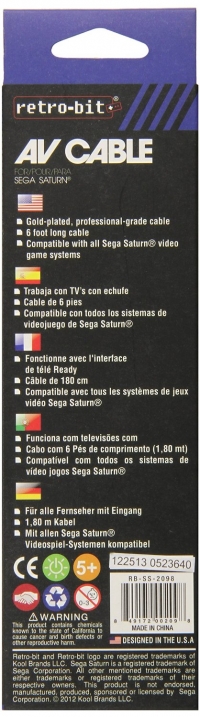 Retro-Bit S-Video AV Cable Box Art