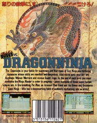 Bad Dudes vs. Dragon Ninja (cassette) Box Art