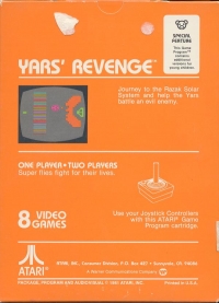 Yars' Revenge (Picture Label) Box Art