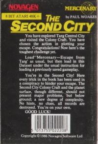 Mercenary: The Second City Box Art