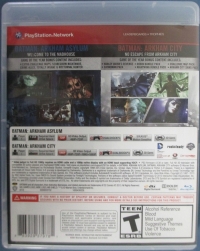 Batman: Arkham Asylum + Batman: Arkham City Dual Pack - Greatest Hits Box Art