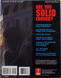 Metal Gear Solid (Prima) Box Art