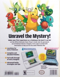 Pokémon Mystery Dungeon (Nintendo Power / barcode back) Box Art