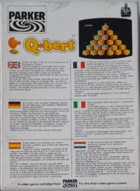 Qbert (grey box) Box Art