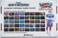 AtGames Sega Genesis Ultimate Portable Game Player (blue) Box Art