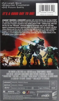 Starship Troopers 3: Marauder Box Art