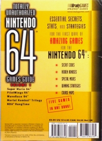 Totally Unauthorized Nintendo 64 Games Guide Box Art