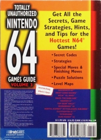 Totally Unauthorized Nintendo 64 Games Guide Volume 3 Box Art
