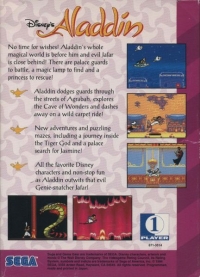 Disney's Aladdin Box Art