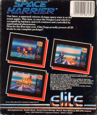 Space Harrier (All 20 Levels) Box Art