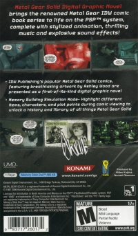 Metal Gear Solid: Digital Graphic Novel Box Art