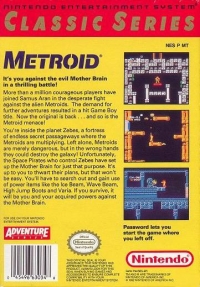 Metroid - Classic Series Box Art