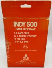 Indy 500 (Driving Controllers) Box Art