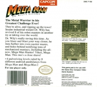 Mega Man: Dr. Wily's Revenge Box Art
