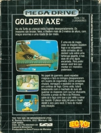 Golden Axe (cardboard box) Box Art