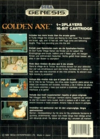 Golden Axe [CA] Box Art