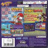 2 Games in 1: Sonic Advance + Sonic Battle [DE] Box Art