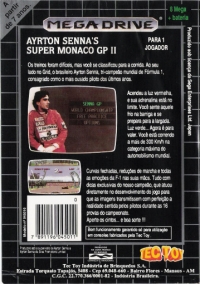Ayrton Senna's Super Monaco GP II (045010) Box Art