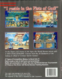 World Heroes 2 Jet Box Art