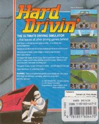 Hard Drivin' (cassette) Box Art