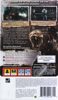 Resistance: Retribution - PSP Essentials [DE] Box Art