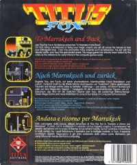 Titus the Fox: To Marrakech and Back Box Art