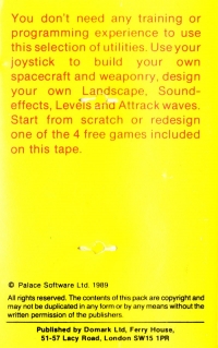 Shoot 'Em Up Construction Kit (cassette) Box Art