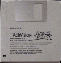 Altered Beast (white disk) Box Art