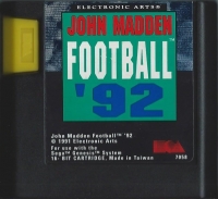 John Madden Football '92 Box Art