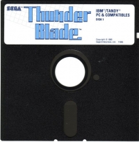 Thunder Blade (5.25 Disk) Box Art