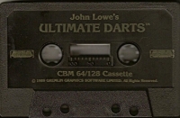 John Lowe's Ultimate Darts (cassette) Box Art