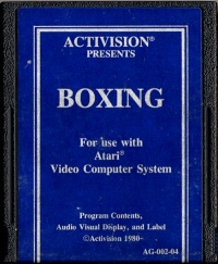 Boxing (blue text label) Box Art