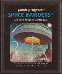 Space Invaders (black picture label) Box Art
