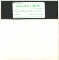 Solo Flight (white label disk) Box Art