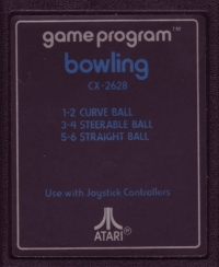 Bowling (blue text label) Box Art