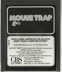 Mouse Trap (red box / grey cartridge text) Box Art