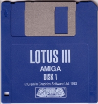 Lotus III: The Ultimate Challenge (blue disk) Box Art