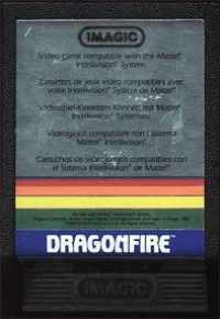 Dragonfire (text label) Box Art
