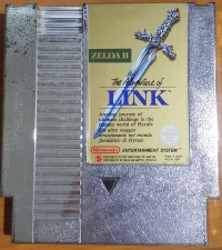Zelda II: The Adventure of Link (Gold Cartridge) Box Art