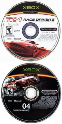 ToCA Race Driver 2 / Colin McRae Rally 04 Box Art
