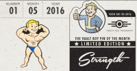 Fallout Vault Boy Pin of the Month - Strength Box Art
