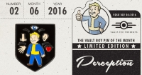 Fallout Vault Boy Pin of the Month - Perception Box Art