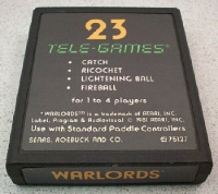 Warlords (Sears Text Label no Copyright) Box Art