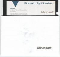 Microsoft Flight Simulator 4.0 (5.25 Floppy Disk) Box Art