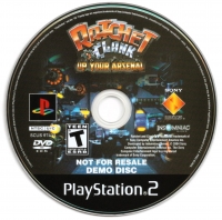 Ratchet & Clank: Up Your Arsenal Demo Disc Box Art