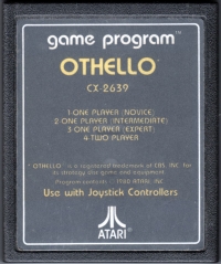 Othello (Atari text label) Box Art