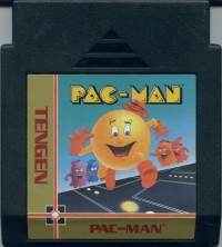 Pac-Man (Tengen / black cartridge) Box Art